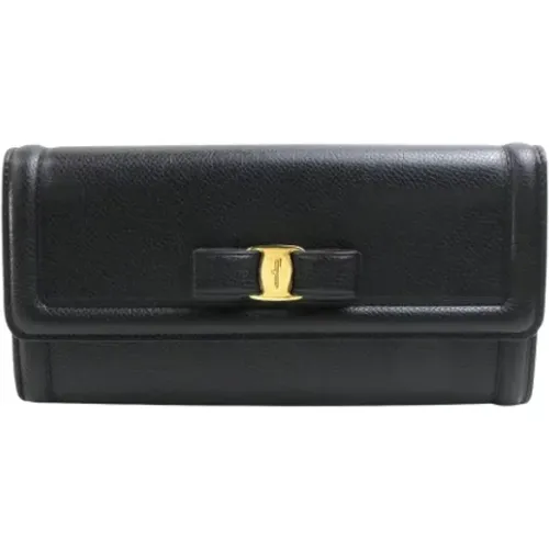 Pre-owned Wallets, female, , Size: ONE SIZE Pre-owned Leather wallets - Salvatore Ferragamo Pre-owned - Modalova