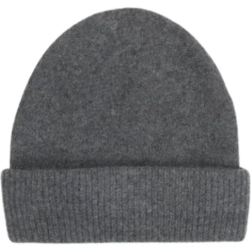 Ribbed Knit Beanie Hat , male, Sizes: ONE SIZE - Samsøe Samsøe - Modalova