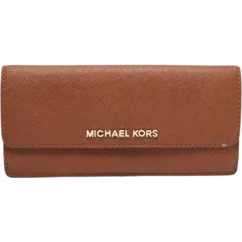 Pre-owned Wallets, female, , Size: ONE SIZE Pre-owned Leather wallets - Michael Kors Pre-owned - Modalova