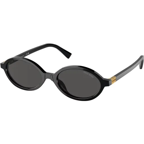 Stylische Sonnenbrille Schwarz , Damen, Größe: 50 MM - Miu Miu - Modalova