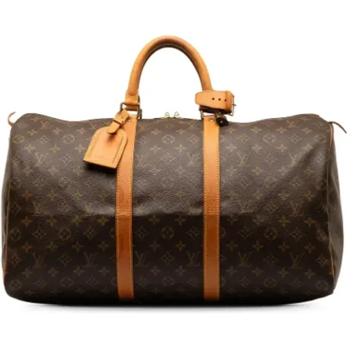 Pre-owned Weekend Bags, female, , Size: ONE SIZE Pre-owned Canvas louis-vuitton-bags - Louis Vuitton Vintage - Modalova