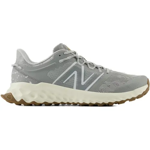 Sneakers, male, , Size: 10 US Grey Sporty Lace-up Sneakers with Rubber Sole - New Balance - Modalova