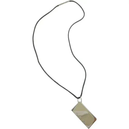 Pre-owned Jewellery, female, , Size: ONE SIZE Pre-owned Silver necklaces - Hermès Vintage - Modalova