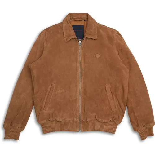 Bomber Jackets, male, , Size: L Sandstorm Suede Jacket - Deus Ex Machina - Modalova