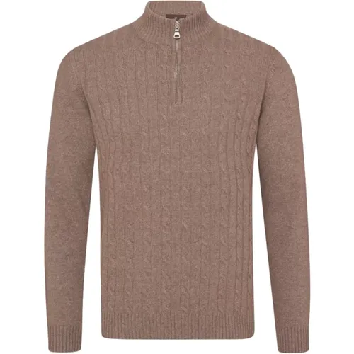 Stylish Half Zip Sweater , male, Sizes: M - Oscar Jacobson - Modalova