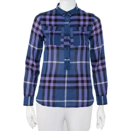 Pre-owned Shirts & Blouses, female, , Size: 2XS Pre-owned Cotton tops - Burberry Vintage - Modalova