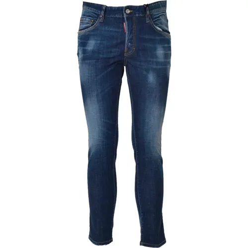 Slim-Fit Jeans für Männer , Herren, Größe: L - Dsquared2 - Modalova