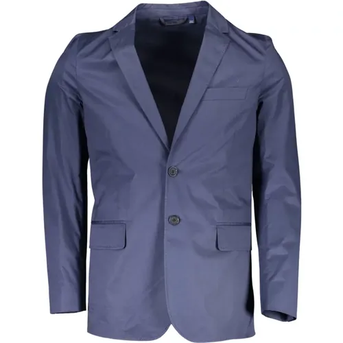 Blazers, male, , Size: L Ele Classic Cotton Blend Jacket - Gant - Modalova