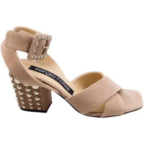 Pre-owned Pumps, female, , Size: 6 US Pre-owned Suede sandals - Sergio Rossi Pre-owned - Modalova