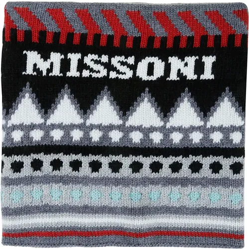 Scarves, male, , Size: ONE SIZE Patterned Neck Scarf - Missoni - Modalova