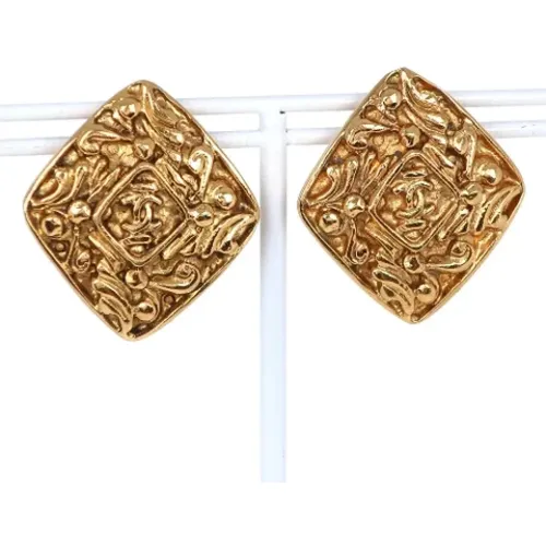 Pre-owned Jewellery, female, , Size: ONE SIZE Pre-owned Metal earrings - Chanel Vintage - Modalova