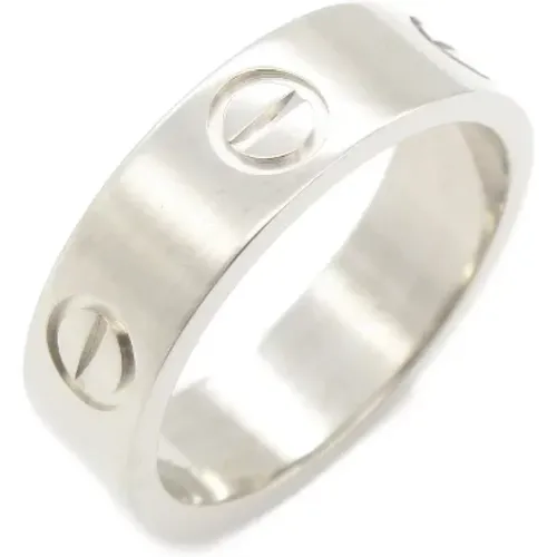 Pre-owned White Gold rings , female, Sizes: ONE SIZE - Cartier Vintage - Modalova