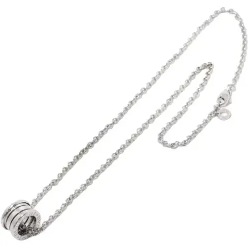 Pre-owned Jewellery, female, , Size: ONE SIZE Pre-owned White Gold necklaces - Bvlgari Vintage - Modalova