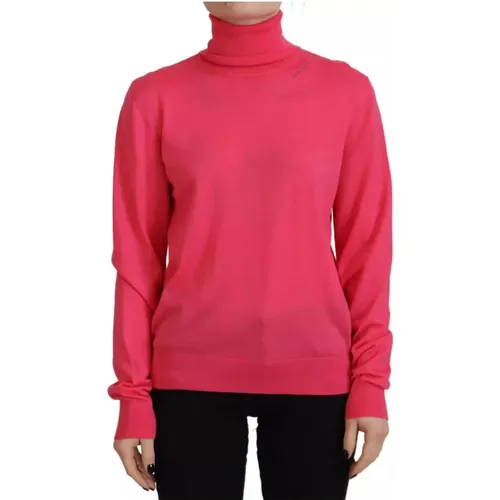 Rosa Turtle Neck Sweater Casual Stil - Dsquared2 - Modalova