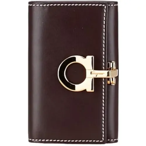 Pre-owned Wallets, female, , Size: ONE SIZE Pre-owned Leather wallets - Salvatore Ferragamo Pre-owned - Modalova