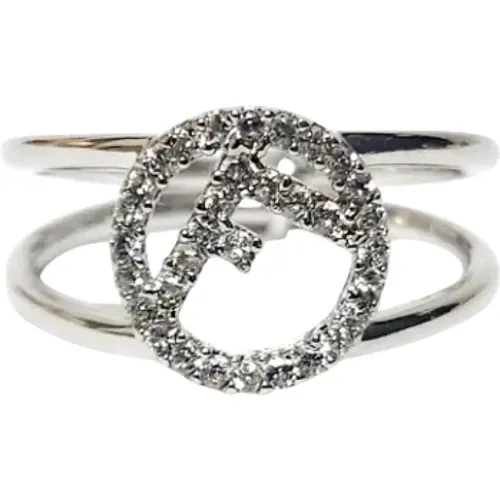 Pre-owned Jewellery, female, , Size: ONE SIZE Pre-owned Metal rings - Fendi Vintage - Modalova