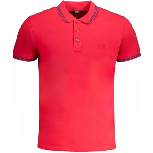 Rotes Baumwoll-Poloshirt mit Stickerei , Herren, Größe: XL - Cavalli Class - Modalova