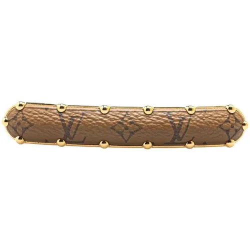 Pre-owned Accessories, female, , Size: ONE SIZE Pre-owned Monogram Empreinte Hair Clip - Louis Vuitton Vintage - Modalova