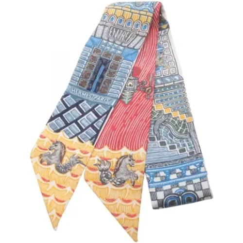 Pre-owned Scarves, female, , Size: ONE SIZE Pre-owned Silk scarves - Hermès Vintage - Modalova