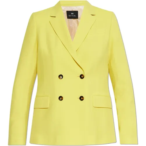 Blazers, female, , Size: 2XS Double-breasted blazer - PS By Paul Smith - Modalova