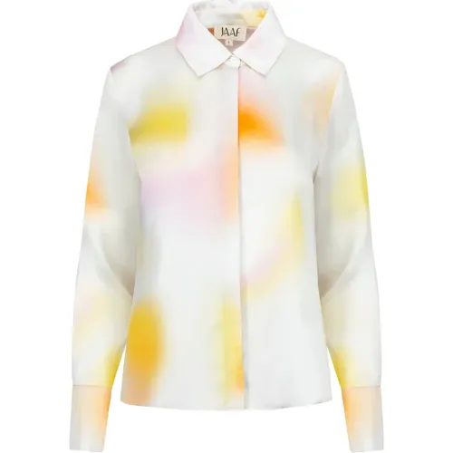 Locker geschnittene Bluse mit Aura Light Print , Damen, Größe: M - Jaaf - Modalova