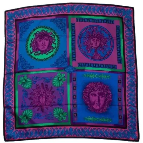 Pre-owned Scarves, female, , Size: ONE SIZE Pre-owned Silk scarves - Versace Pre-owned - Modalova