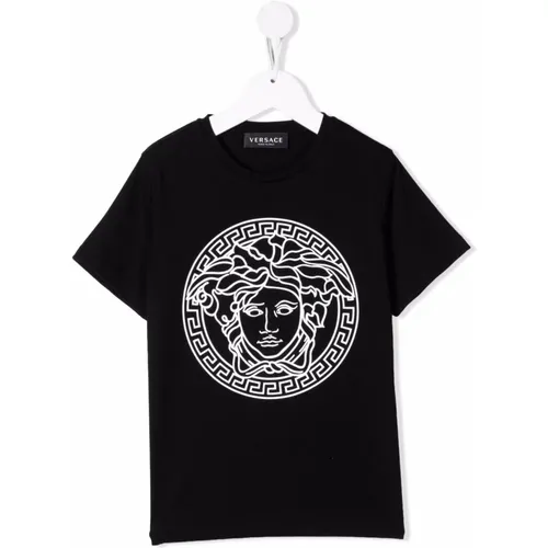 Kinder Medusa Logo T-Shirt Versace - Versace - Modalova