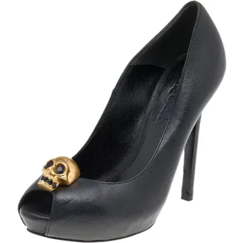Pre-owned Leather heels , female, Sizes: 2 UK - Alexander McQueen Pre-owned - Modalova