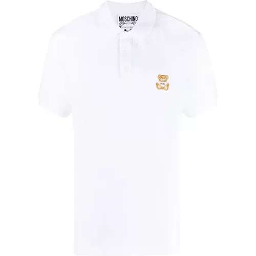 Polo Shirts, male, , Size: M Bear-Motif Polo Shirt - Moschino - Modalova