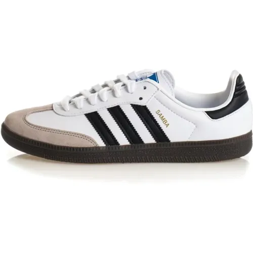 Weiße Samba OG Sneakers für Herren , Herren, Größe: 40 2/3 EU - Adidas - Modalova