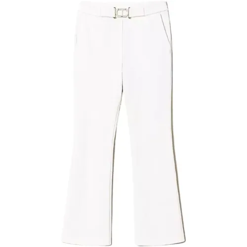 Flare Trousers in Stretch Milano Point , female, Sizes: L - Twinset - Modalova