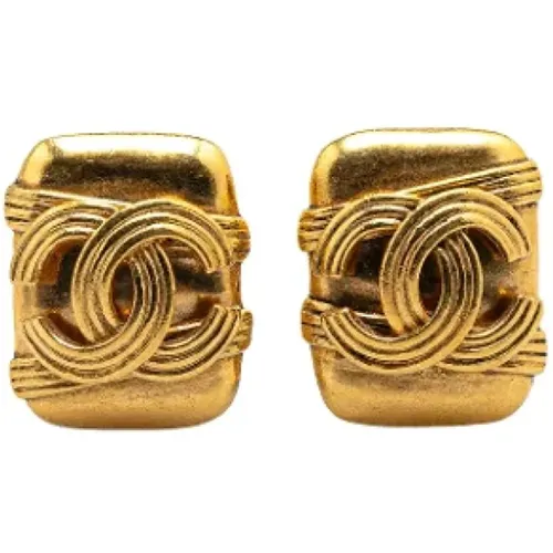 Pre-owned Jewellery, female, , Size: ONE SIZE Pre-owned Metal earrings - Chanel Vintage - Modalova