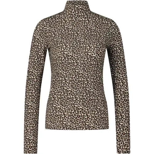 Sportliches Langarmshirt mit Animal Print , Damen, Größe: 2XL - Marc Cain - Modalova