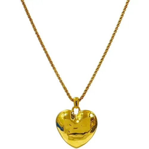 Pre-owned Jewellery, female, , Size: ONE SIZE Pre-owned Metal necklaces - Yves Saint Laurent Vintage - Modalova