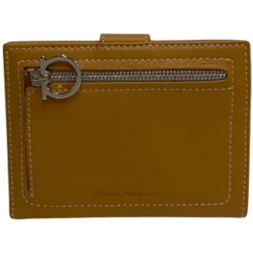 Pre-owned Wallets, female, , Size: ONE SIZE Pre-owned Leather wallets - Salvatore Ferragamo Pre-owned - Modalova