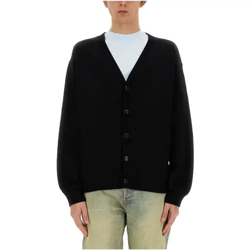 Bestickter Tiger Woll Baumwolle Cardigan , Herren, Größe: M - Kenzo - Modalova