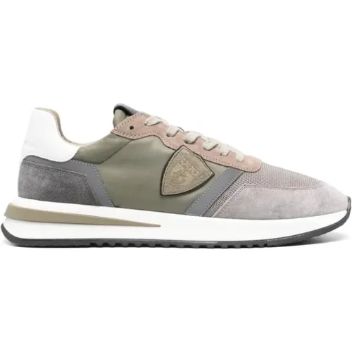 Sneakers, male, , Size: 9 US Grey Tropez 2.1 Low Sneakers - Philippe Model - Modalova