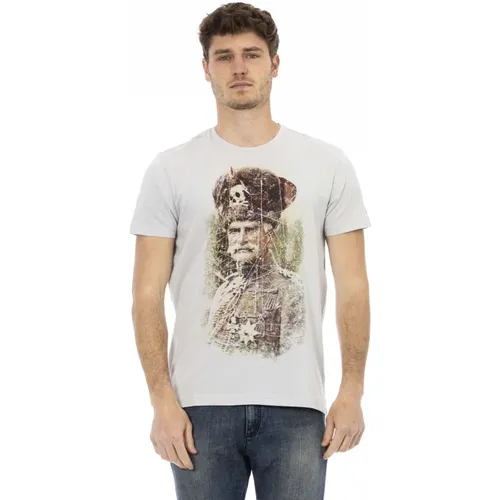 Kurzarm Rundhals T-Shirt , Herren, Größe: L - Trussardi - Modalova