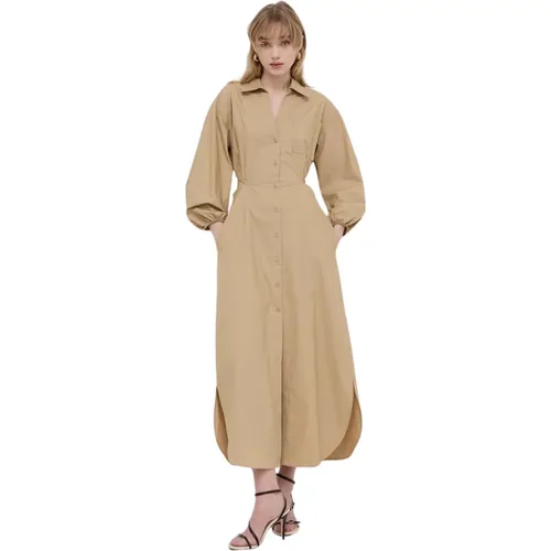 Comfortable Cotton Dress with Button Closure , female, Sizes: S, XS - Twinset - Modalova