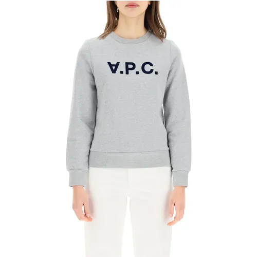 Logo Sweatshirt in Loopback Cotton Jersey , female, Sizes: M, S - A.p.c. - Modalova