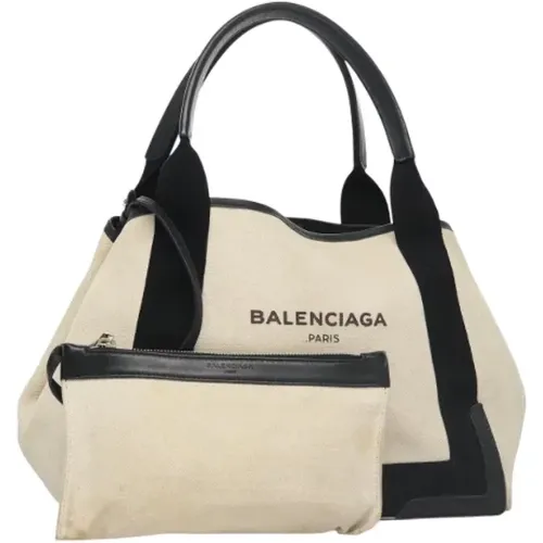 Pre-owned Tote Bags, female, , Size: ONE SIZE Pre-owned Canvas handbags - Balenciaga Vintage - Modalova