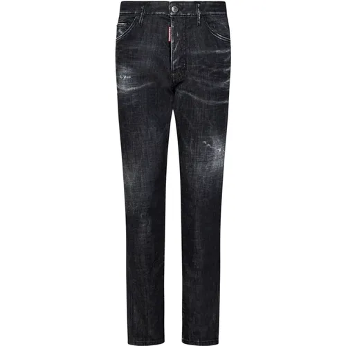 Slim-Fit Denim Jeans , male, Sizes: 2XL, S, L, M, XS, 3XL, XL - Dsquared2 - Modalova