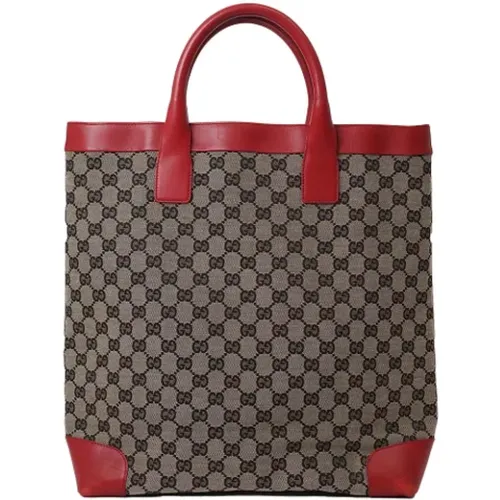 Pre-owned Tote Bags, female, , Size: ONE SIZE Pre-owned Canvas gucci-bags - Gucci Vintage - Modalova