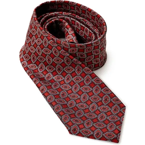 Ties, male, , Size: ONE SIZE Multicolor Silk Tie Elegance - Ermenegildo Zegna - Modalova