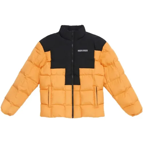 Quilted Cross Puffer Jacket , male, Sizes: M, XL, L - Marcelo Burlon - Modalova