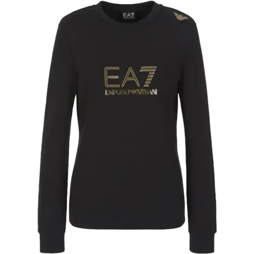 Sweatshirts , Damen, Größe: M - Emporio Armani EA7 - Modalova