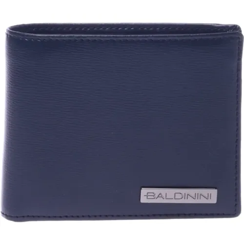 Wallet in dark palmellato leather - Baldinini - Modalova