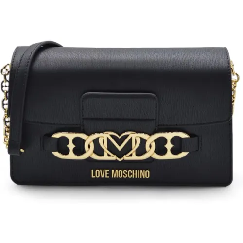 Cross Body Bags, female, , Size: ONE SIZE Iconic Logo Crossbody Bag - Love Moschino - Modalova