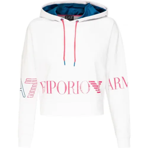 Hoodies, female, , Size: 2XS Hoodie - Emporio Armani EA7 - Modalova