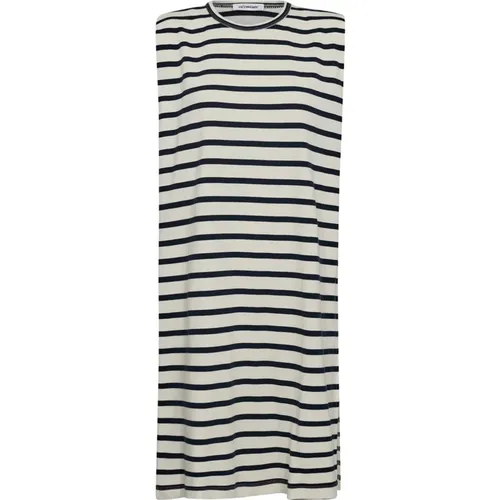Striped Tee Dress Classiccc Style , female, Sizes: S, XL, M, L - Co'Couture - Modalova